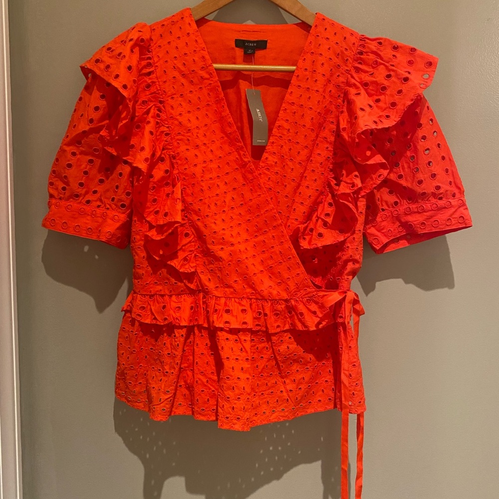 J crew | M | Eyelet top